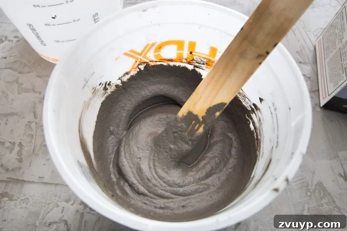 DIY Feather Finish Concrete Countertops and How to Avoid a Huge Mistake | blesserhouse.com - A thorough step-by-step tutorial with useful tips and advice on what not to do. 