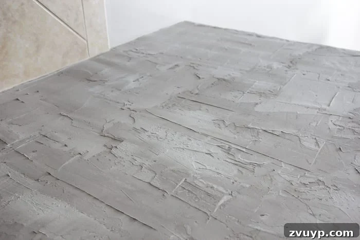 DIY Feather Finish Concrete Countertops and How to Avoid a Huge Mistake | blesserhouse.com - A thorough step-by-step tutorial with useful tips and advice on what not to do. 