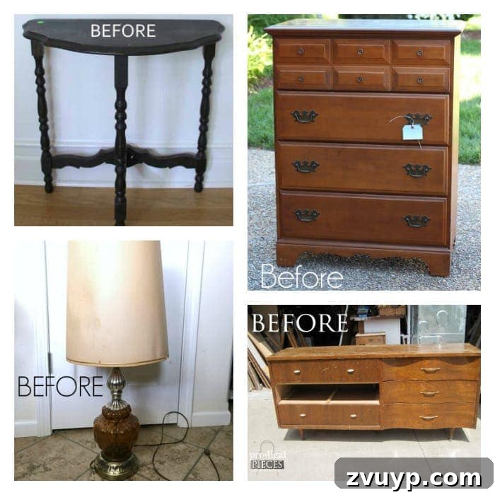 Rustic Revival: Faux Rust Vintage Scale 15 T2T Collage: A collection of various trash to treasure DIY makeovers from fellow bloggers.