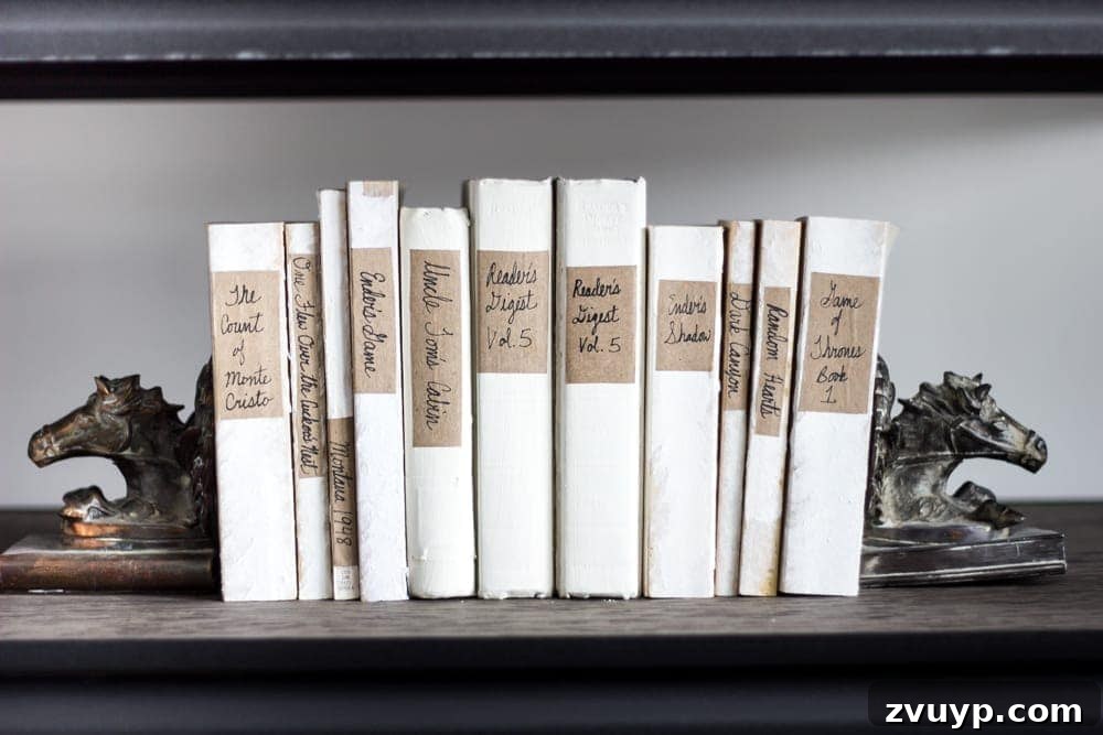 Dont Miss These 10 Thrift Store Gems 12 Styled bookshelf featuring a mix of thrifted books, adding character to home decor