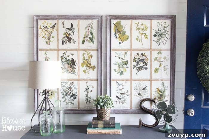 Dont Miss These 10 Thrift Store Gems 13 DIY framed botanical art created from thrifted book pages, adding vintage charm