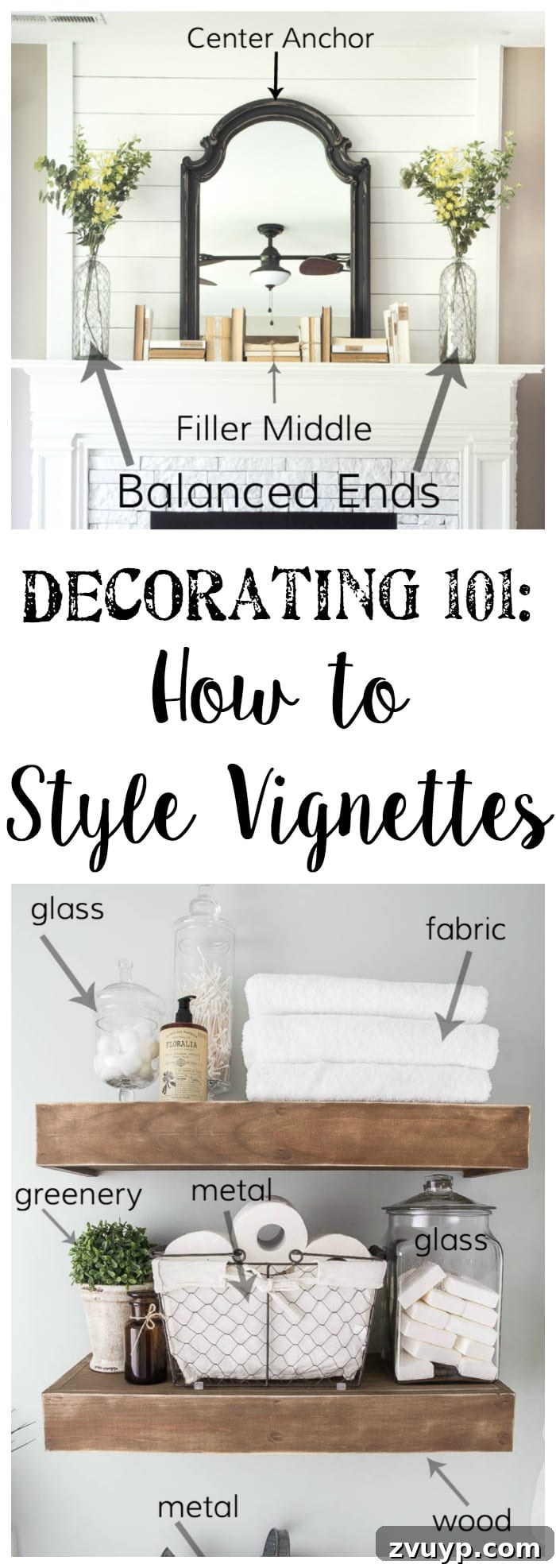Decorating 101: Crafting Captivating Vignettes 2 Decorating 101 How to Style Vignettes