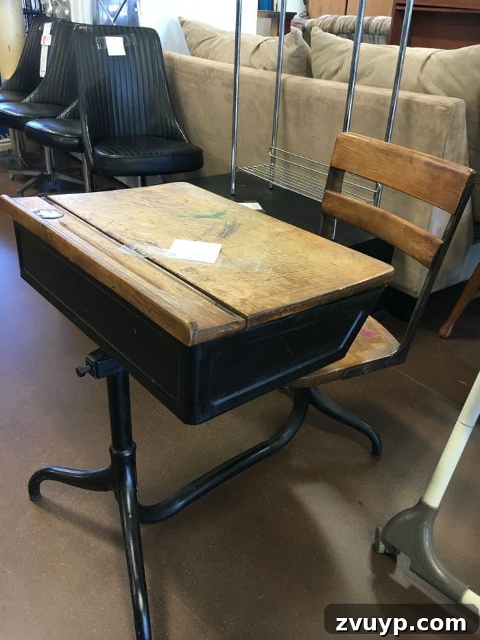 Schoolhouse Study Station: A Back to School Setup Guide 2 Back-To-School Style Guide, Antique Schoolhouse Desk Makeover & Simple DIY Homework Station | blesserhouse.com