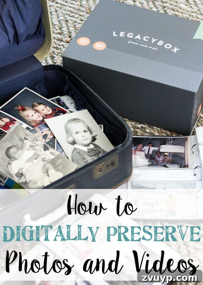 Future-Proofing Your Visual Legacy 14 How to Digitally Preserve Photos and Videos | blesserhouse.com - The easiest way to clean out old memories, photos, VHS, cassette tapes, reels, and transfer them digitally. #sponsored