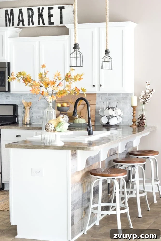 Autumn Home Decor Inspiration 12 Faux Fall Branches for Easy Kitchen Decor