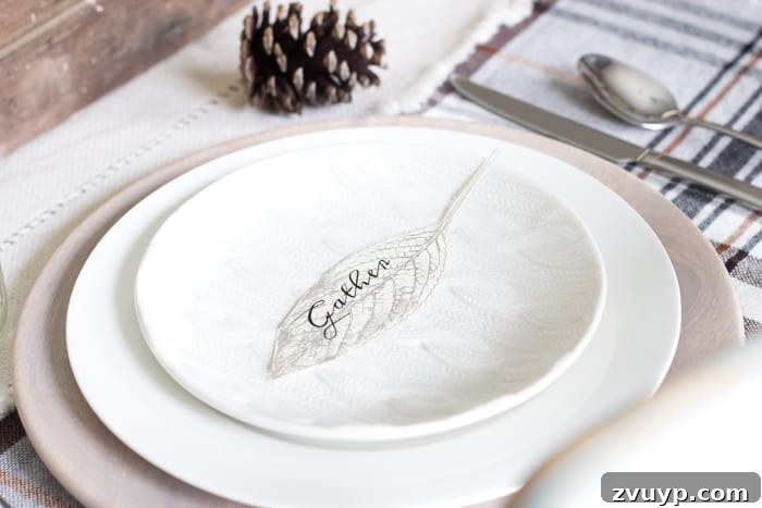 Autumn Home Decor Inspiration 19 Detailed View of Fall Place Card and Table Decor