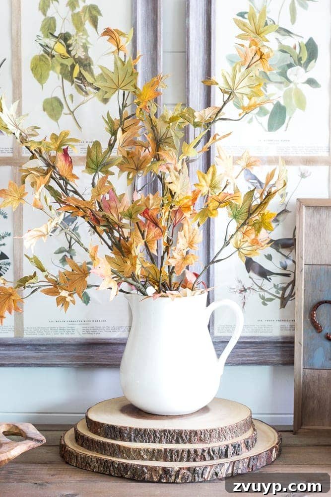 Autumn Home Decor Inspiration 4 Thrift Store Finds for Fall Decor: Neutral Wooden Trough Styling