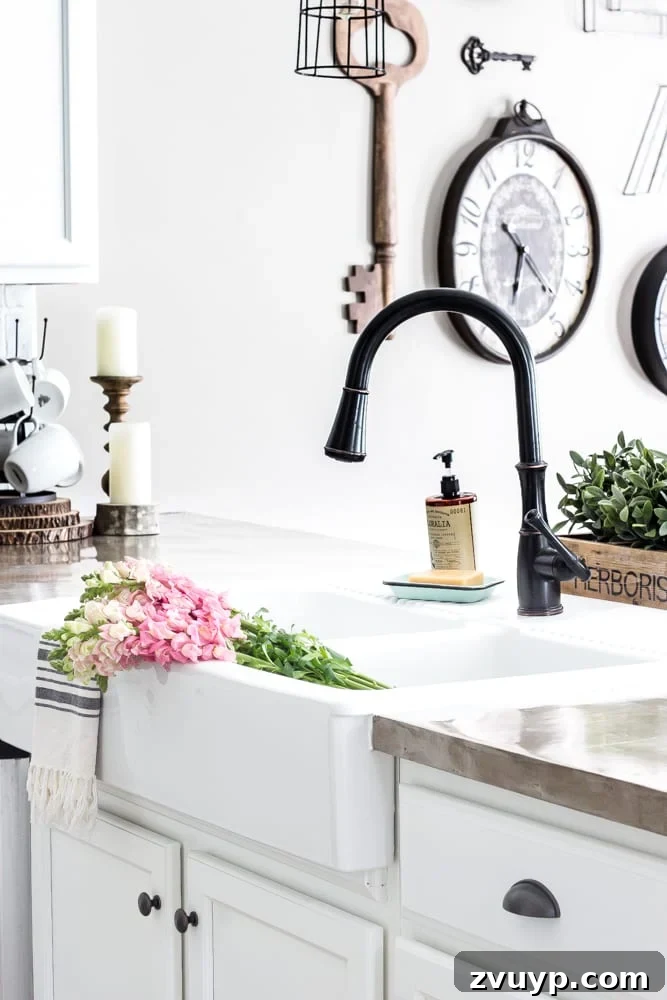 IKEA Farmhouse Sink: What I Wish I Knew Before Buying 6 IKEA Farmhouse Sink Review | blesserhouse.com - What to know before buying the Ikea farmhouse sink Domsjo- how well it cleans, how functional it is, and if it's the right investment for your kitchen.