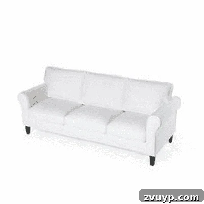 Walton white slipcovered sofa featured as an example