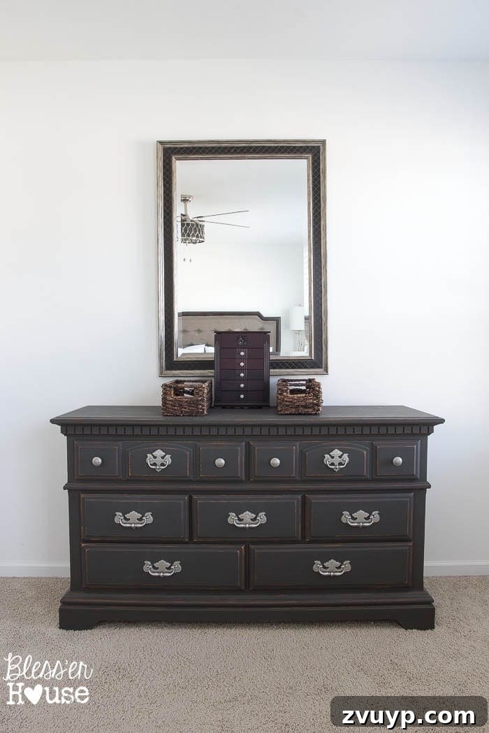 Unveiling Our Rustic Modern Sanctuary: Master Bedroom Decor & Shopping Guide 10 Before: Uninspired dresser area in the master bedroom, awaiting a refresh
