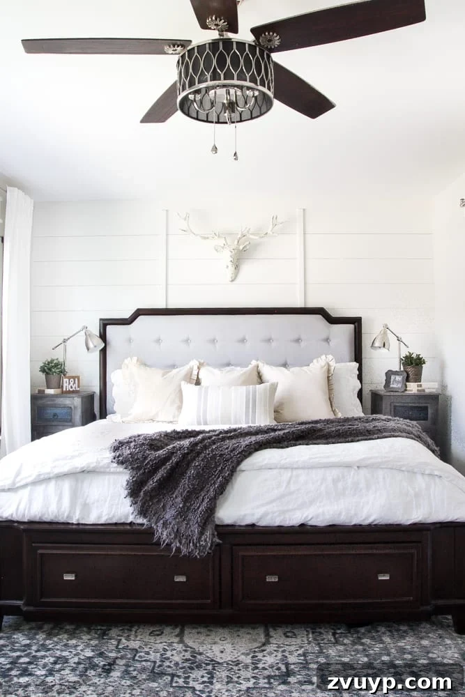 Unveiling Our Rustic Modern Sanctuary: Master Bedroom Decor & Shopping Guide 3 After: Stunning rustic modern master bedroom with DIY touches and stylish decor