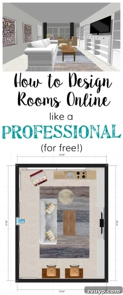 How to Plan a Room's Furniture Layout + One Room Challenge Week 1 | blesserhouse.com - How to plan a room's furniture layout and how to design mock-up rooms online like a professional for free using one simple website. 