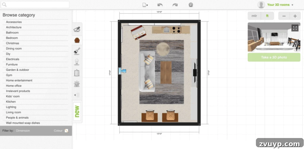 How to Plan a Room's Furniture Layout + One Room Challenge Week 1 | blesserhouse.com - How to plan a room's furniture layout and how to design mock-up rooms online like a professional for free using one simple website. 