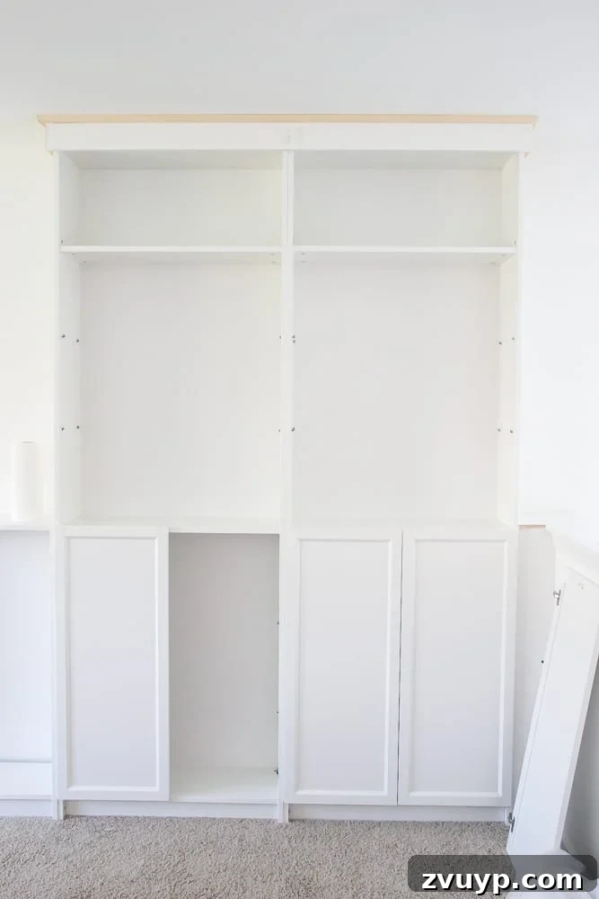 adding Oxberg doors to bookcases