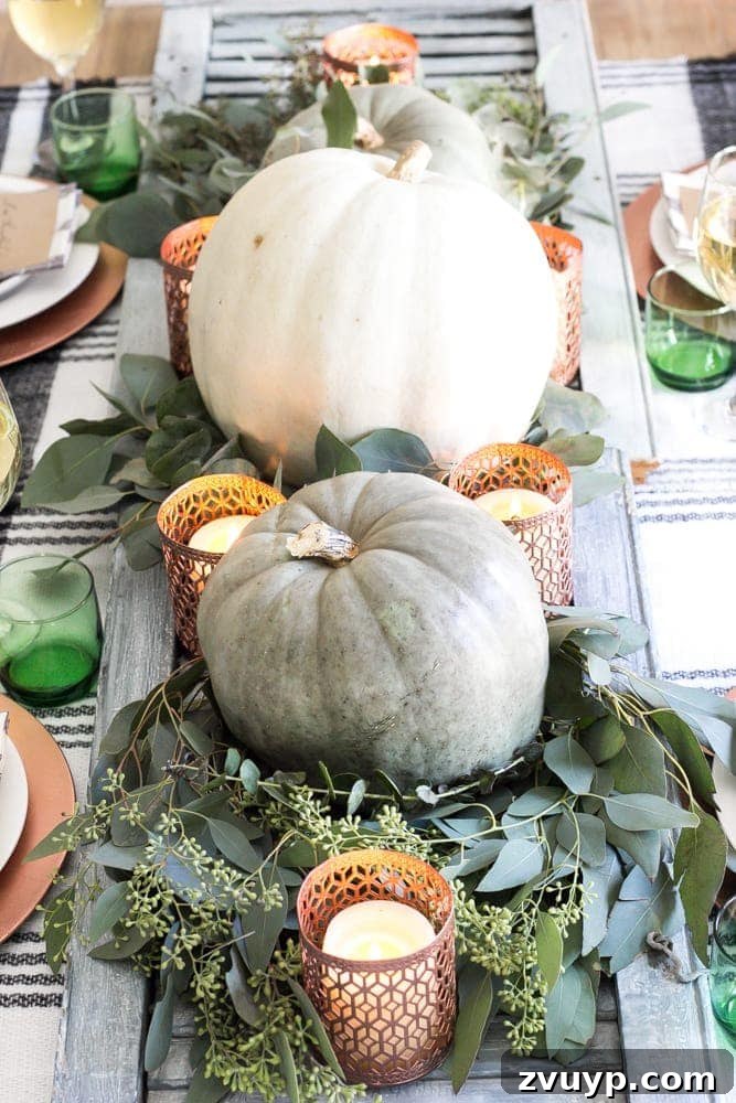 Green Copper Thanksgiving Table Inspiration and Printables 15 Festive Thanksgiving table setting with layered plates and green elements