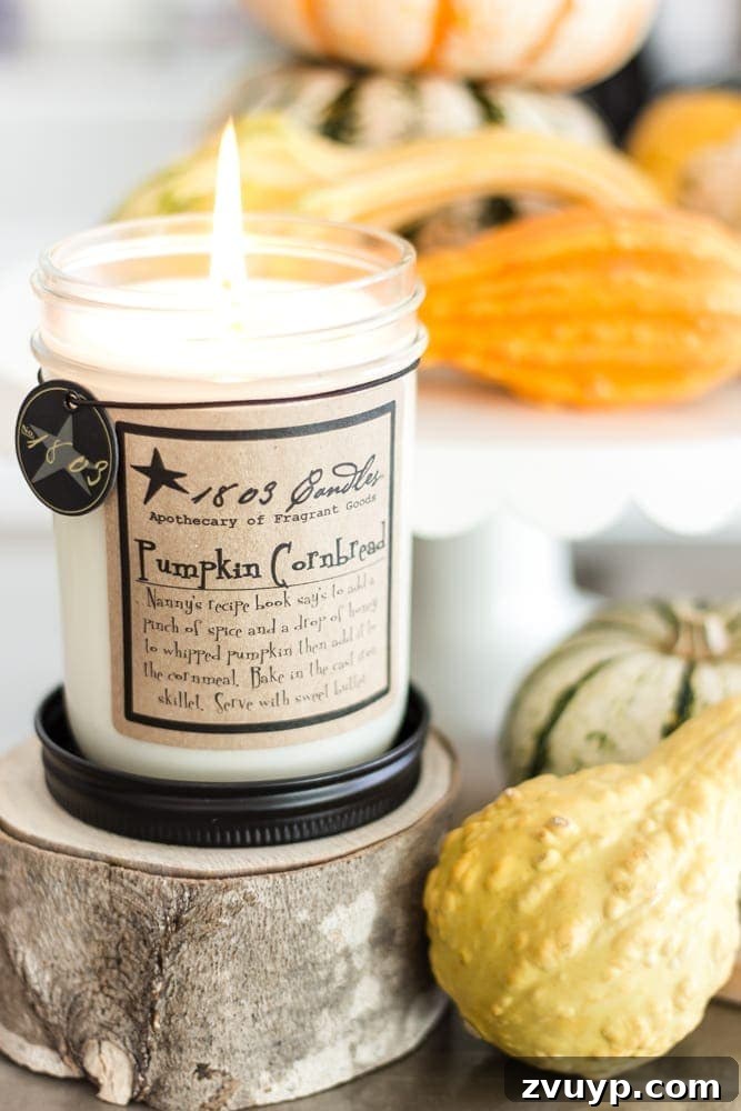 Green Copper Thanksgiving Table Inspiration and Printables 19 1803 Candles product image with a Thanksgiving decor backdrop