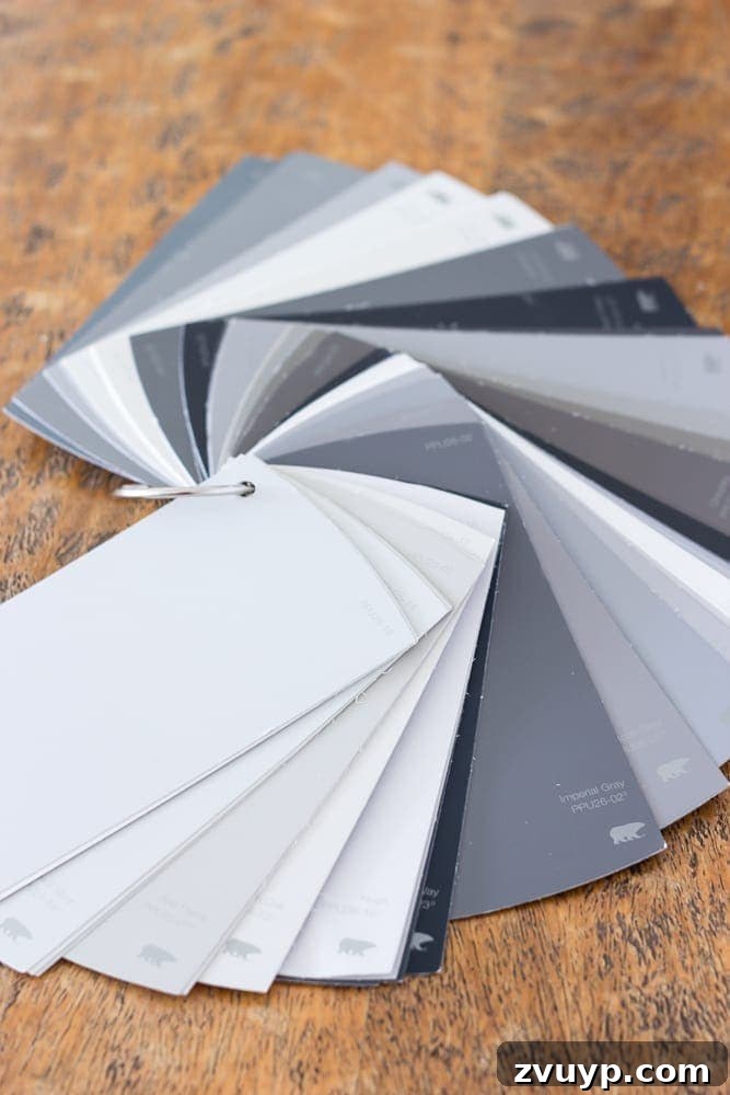 Unlocking the Best Gray Paint for Your Space 3 How to Choose the Perfect Gray Paint | blesserhouse.com - How to decide on the best gray paint for your room makeover using 4 quick and simple steps to eliminate confusion and find a color you love.