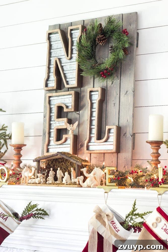 Winter Glow Living Room Reveal 16 Cozy Christmas Living Room Tour | blesserhouse.com - A tour of a Christmas living room with easy ideas to decorate for a cozy atmosphere plus 8 other Christmas living rooms with farmhouse style.