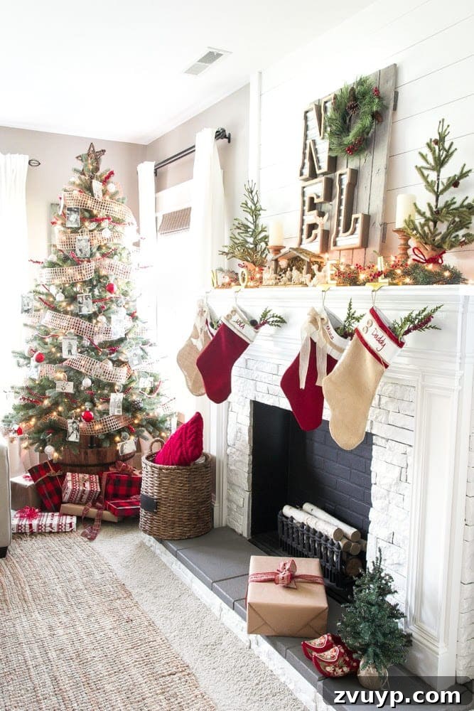 Winter Glow Living Room Reveal 3 Cozy Christmas Living Room Tour | blesserhouse.com - A tour of a Christmas living room with easy ideas to decorate for a cozy atmosphere plus 8 other Christmas living rooms with farmhouse style.