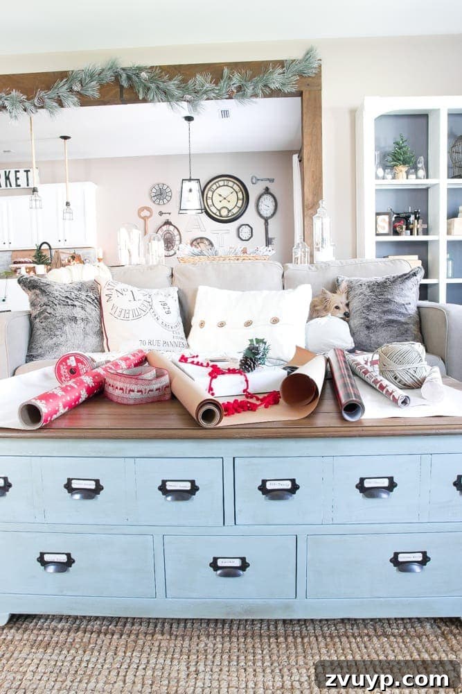 Winter Glow Living Room Reveal 10 Cozy Christmas Living Room Tour | blesserhouse.com - A tour of a Christmas living room with easy ideas to decorate for a cozy atmosphere plus 8 other Christmas living rooms with farmhouse style.