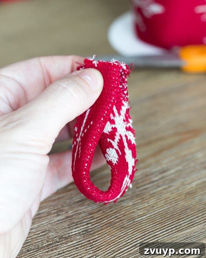 Cozy Knit Mini Christmas Trees 7 DIY Nordic Sweater Mini Christmas Trees | blesserhouse.com - How to make Nordic sweater mini Christmas trees using just florist foam, ribbon, and hot glue for cute decor accents on tabletops and mantels.