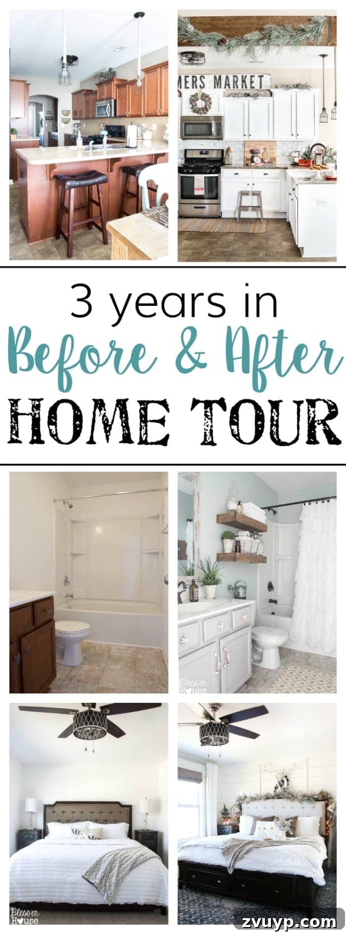 Three Years, One Home: The Transformation Tour 2 Our three-year home transformation journey: a full before and after tour of a suburban house, showcasing budget-friendly DIY projects and modern farmhouse style.