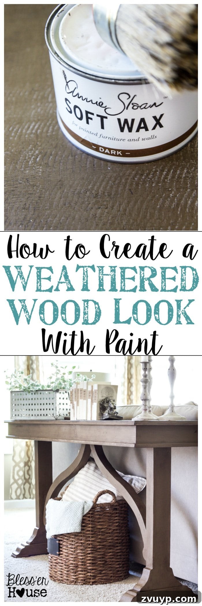 Our 20 Favorite DIY Projects from 2016 14 How to Create a Weathered Wood Look with Paint and Wax - Furniture Makeover
