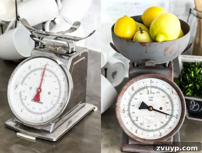 Our 20 Favorite DIY Projects from 2016 3 Faux Rusted Vintage Scale Makeover - Before and After DIY Craft Project