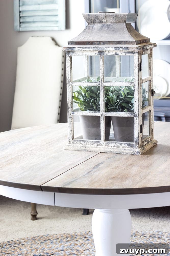 Our 20 Favorite DIY Projects from 2016 7 Weathered Oak Dining Table Makeover - Easy Furniture Transformation DIY