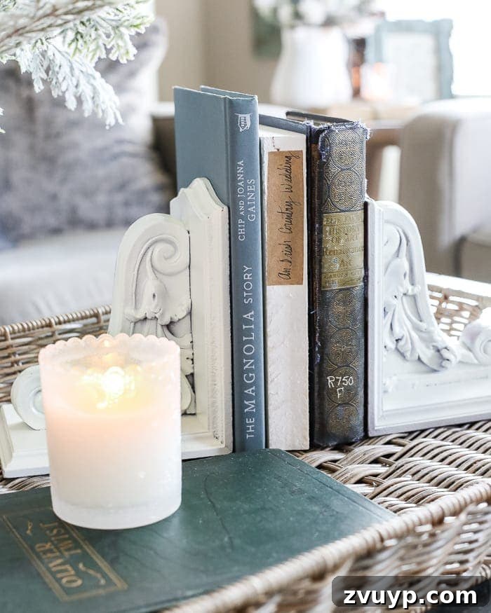 After-Christmas Winter Mantel and Living Room: A tour of an after-Christmas winter mantel and living room with thrifty ideas and creative budget decor to help bring warmth and life to your home.