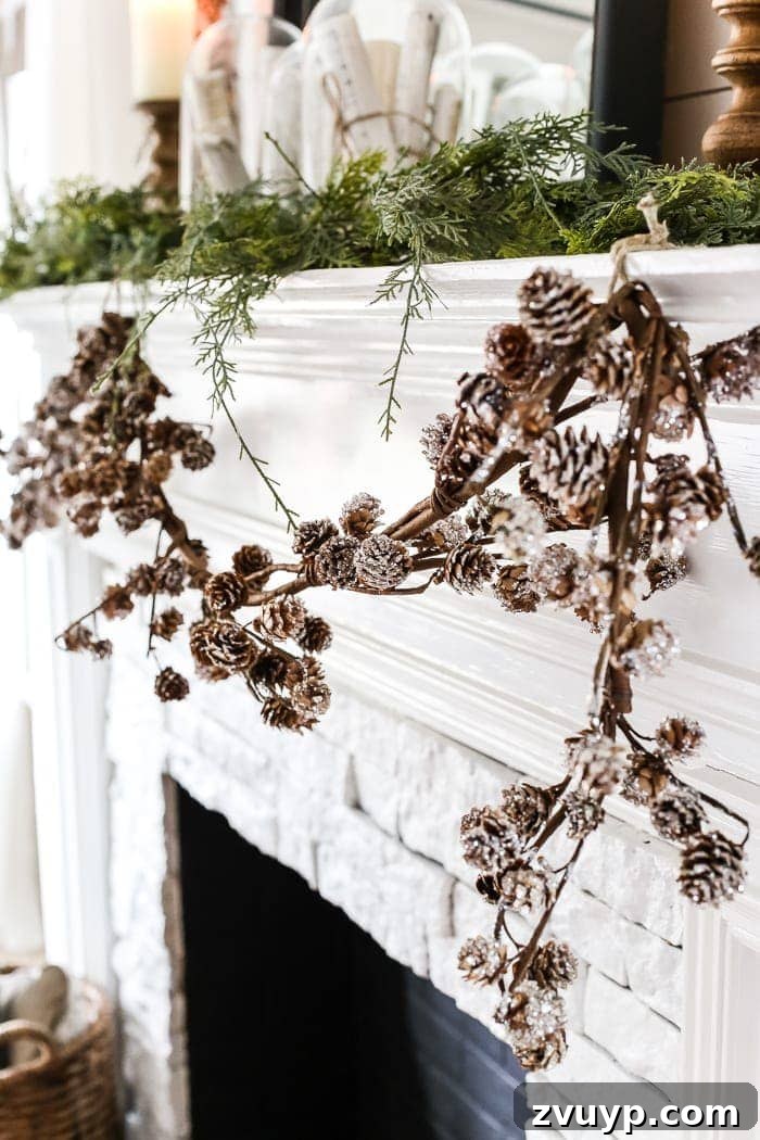 After-Christmas Winter Mantel and Living Room: A tour of an after-Christmas winter mantel and living room with thrifty ideas and creative budget decor to help bring warmth and life to your home.
