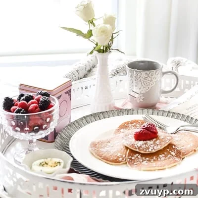 Bless'er House's DIY shabby chic breakfast tray and printable Q&A for Valentine's Day.