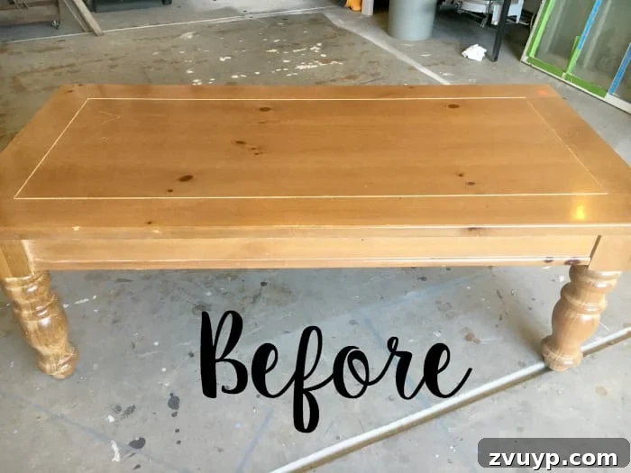 Playroom Coffee Table Gets a Zesty Mustard Refresh 2 Mustard Playroom Coffee Table Makeover | blesserhouse.com - An old thrifted wooden coffee table gets a bright and cheerful makeover using Fusion Mineral Paint in Mustard for a fun addition to a playroom.
