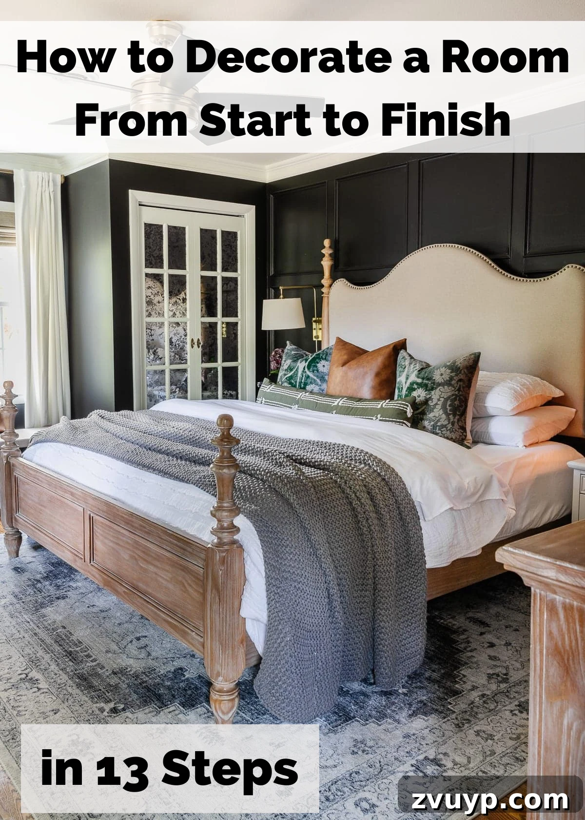 The Ultimate 13-Step Room Makeover Guide 2 How to decorate a room from start to finish in 13 steps, featuring a beautifully styled living room