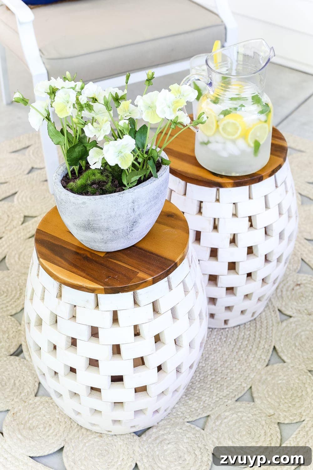 Crafting the Adaptable Outdoor Haven 4 The Secret to Arranging a Versatile Outdoor Space | blesserhouse.com - 1 trick for arranging a versatile outdoor space to get the most function out of a small porch, plus decorating ideas to make it inviting with TJ Maxx. #sponsored