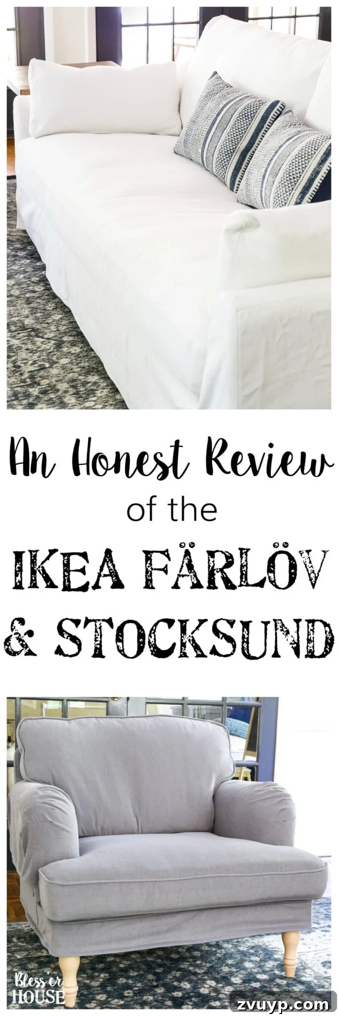 Keep Your New IKEA Sofa and Chairs Looking Brand New 11 New IKEA Sofa and Chairs and How to Keep Them Clean | blesserhouse.com - A non-biased review of the new IKEA Farlov and Stocksund sofa lines- how comfortable they are, if they're worth the price, and how to keep them clean.