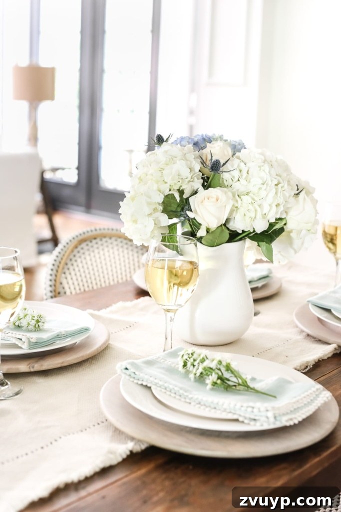 Explore a Modern French Farmhouse Summer Oasis 2 Modern French Farmhouse Summer Home Tour: Breakfast Nook with Flowers