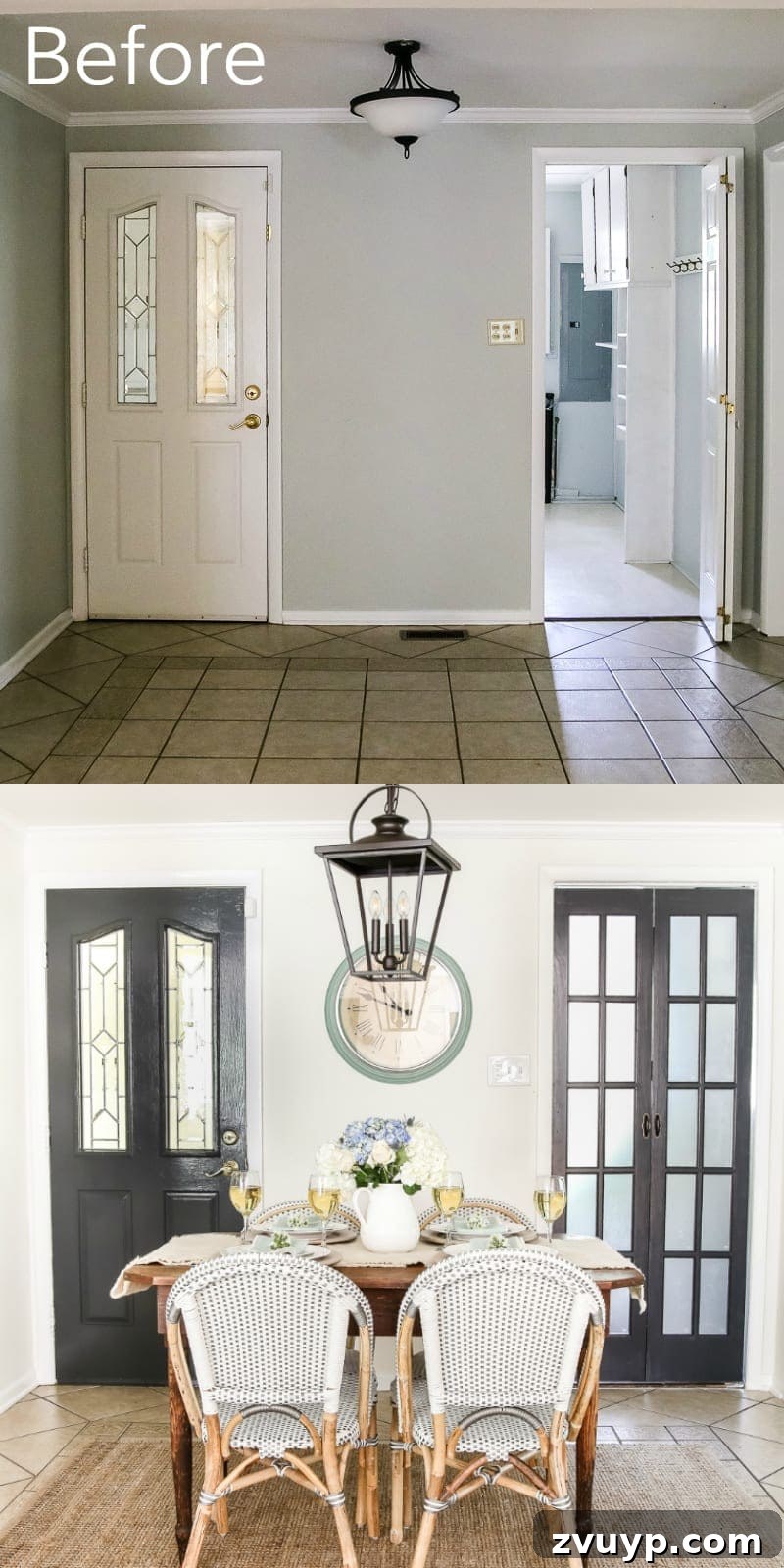 Explore a Modern French Farmhouse Summer Oasis 6 Before Breakfast Nook Transformation