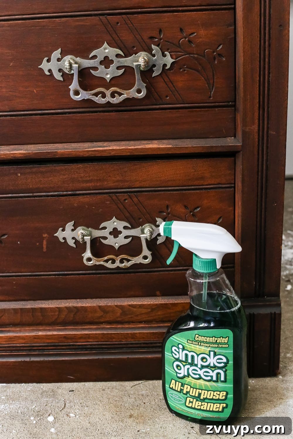 Elevate Your Entryway: Banish Marble Stains and Revamp Your Foyer Chest 7 Restored Victorian chest with natural wood finish