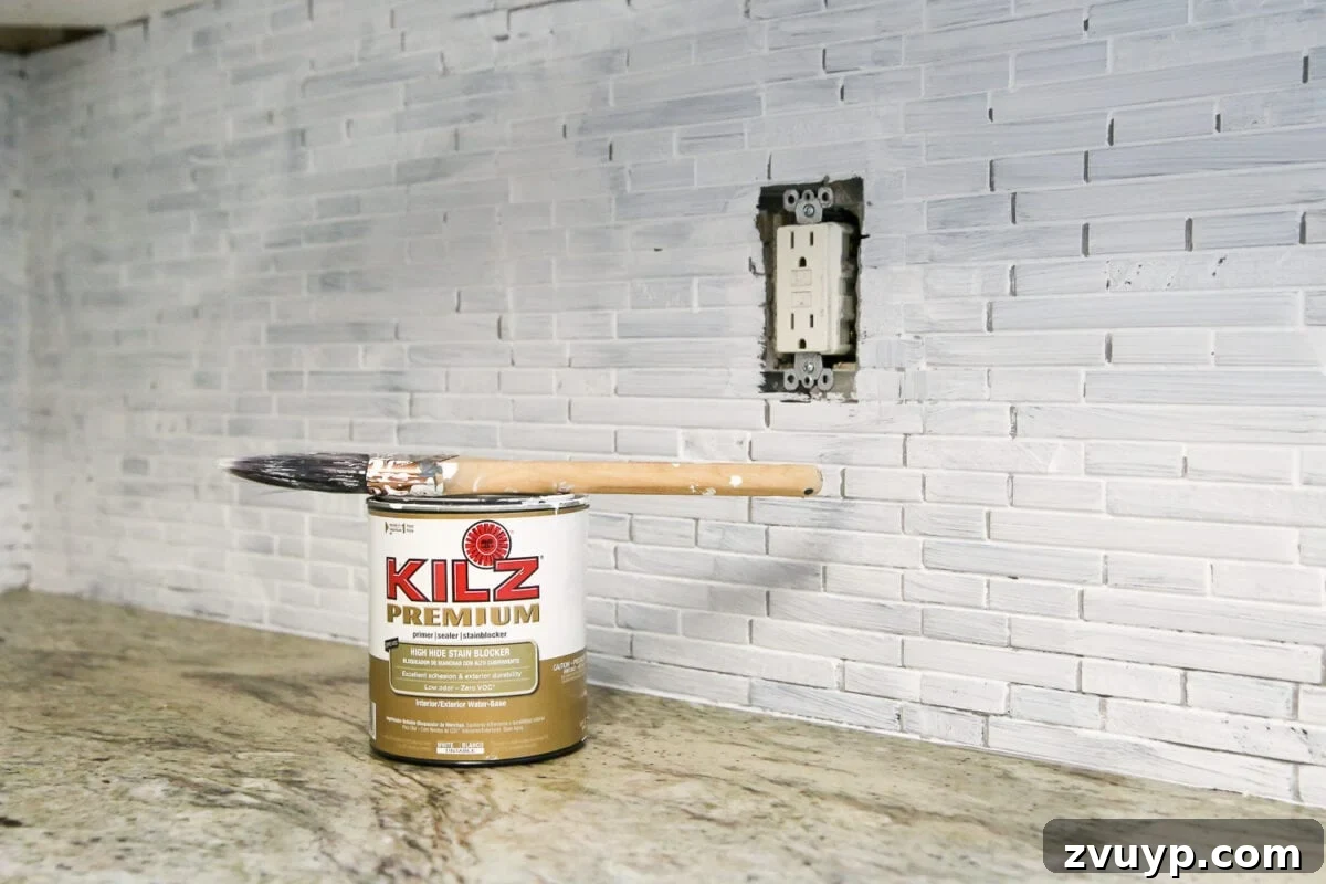 DIY Pressed Tin Kitchen Backsplash Project 4 DIY Pressed Tin Kitchen Backsplash | blesserhouse.com - How to makeover a kitchen backsplash with a pressed tin farmhouse style inexpensively and in 6 hours, no power tools required.