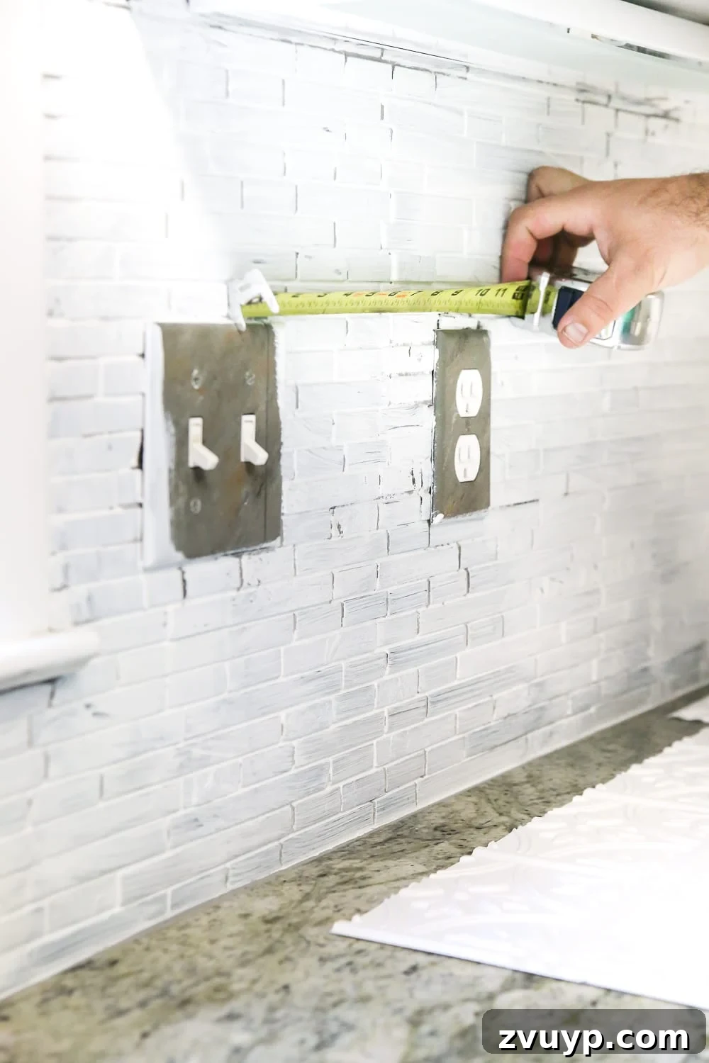 DIY Pressed Tin Kitchen Backsplash Project 8 DIY Pressed Tin Kitchen Backsplash | blesserhouse.com - How to makeover a kitchen backsplash with a pressed tin farmhouse style inexpensively and in 6 hours, no power tools required.