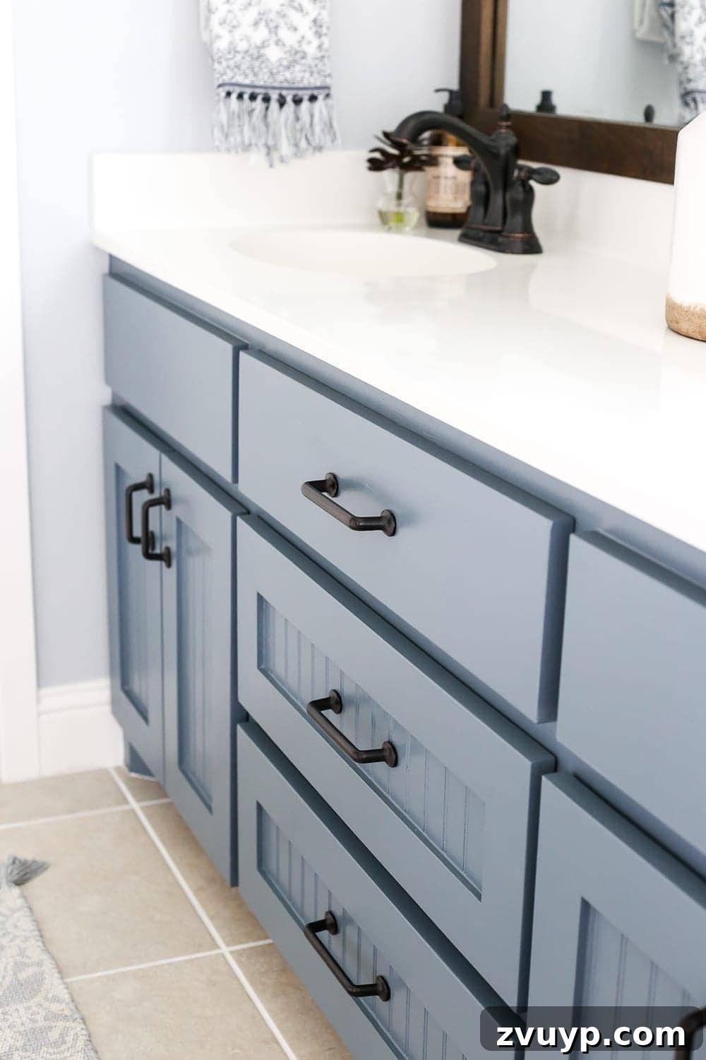 Stunning Bathroom Transformation Unveiled with Lowe's 21 Lowe's Spring Makeover Bathroom Reveal | blesserhouse.com - A team of 6 DIYers take on a bathroom makeover in 48 hours to transform a plain, builder grade space to give it character and modern farmhouse charm.