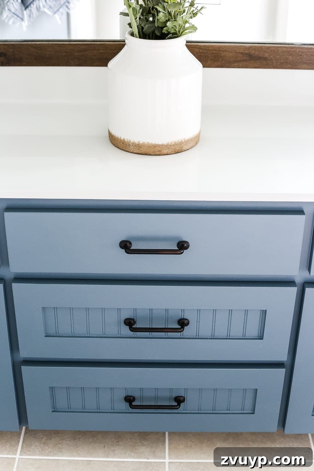 Stunning Bathroom Transformation Unveiled with Lowe's 22 Lowe's Spring Makeover Bathroom Reveal | blesserhouse.com - A team of 6 DIYers take on a bathroom makeover in 48 hours to transform a plain, builder grade space to give it character and modern farmhouse charm.