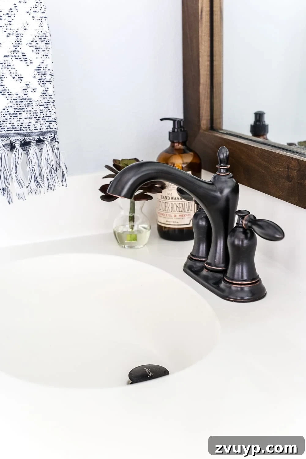Stunning Bathroom Transformation Unveiled with Lowe's 26 Lowe's Spring Makeover Bathroom Reveal | blesserhouse.com - A team of 6 DIYers take on a bathroom makeover in 48 hours to transform a plain, builder grade space to give it character and modern farmhouse charm.
