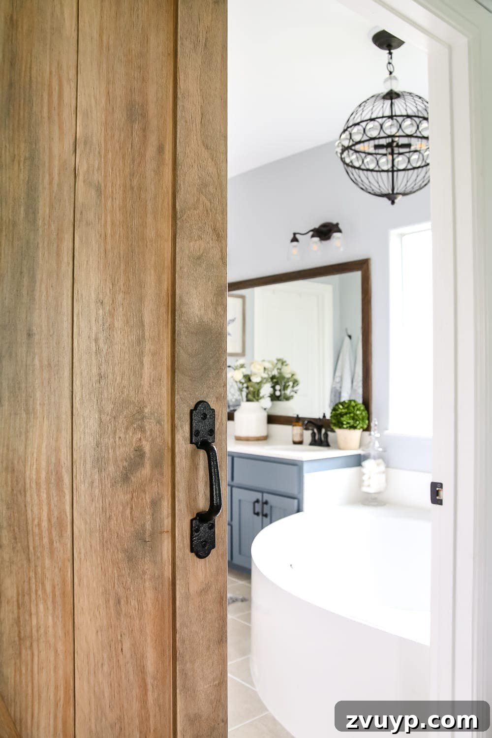 Stunning Bathroom Transformation Unveiled with Lowe's 34 Lowe's Spring Makeover Bathroom Reveal | blesserhouse.com - A team of 6 DIYers take on a bathroom makeover in 48 hours to transform a plain, builder grade space to give it character and modern farmhouse charm.