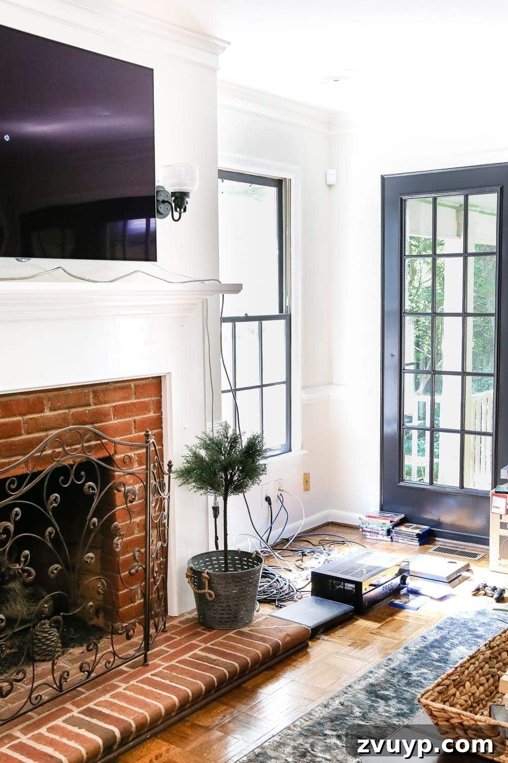 Kitchen Cabinet to Cozy Window Seat 2 DIY Window Seat from a Kitchen Cabinet | blesserhouse.com - A simplified tutorial for how to build a DIY window seat using a prefabbed kitchen cabinet to house electronics and hide cords.