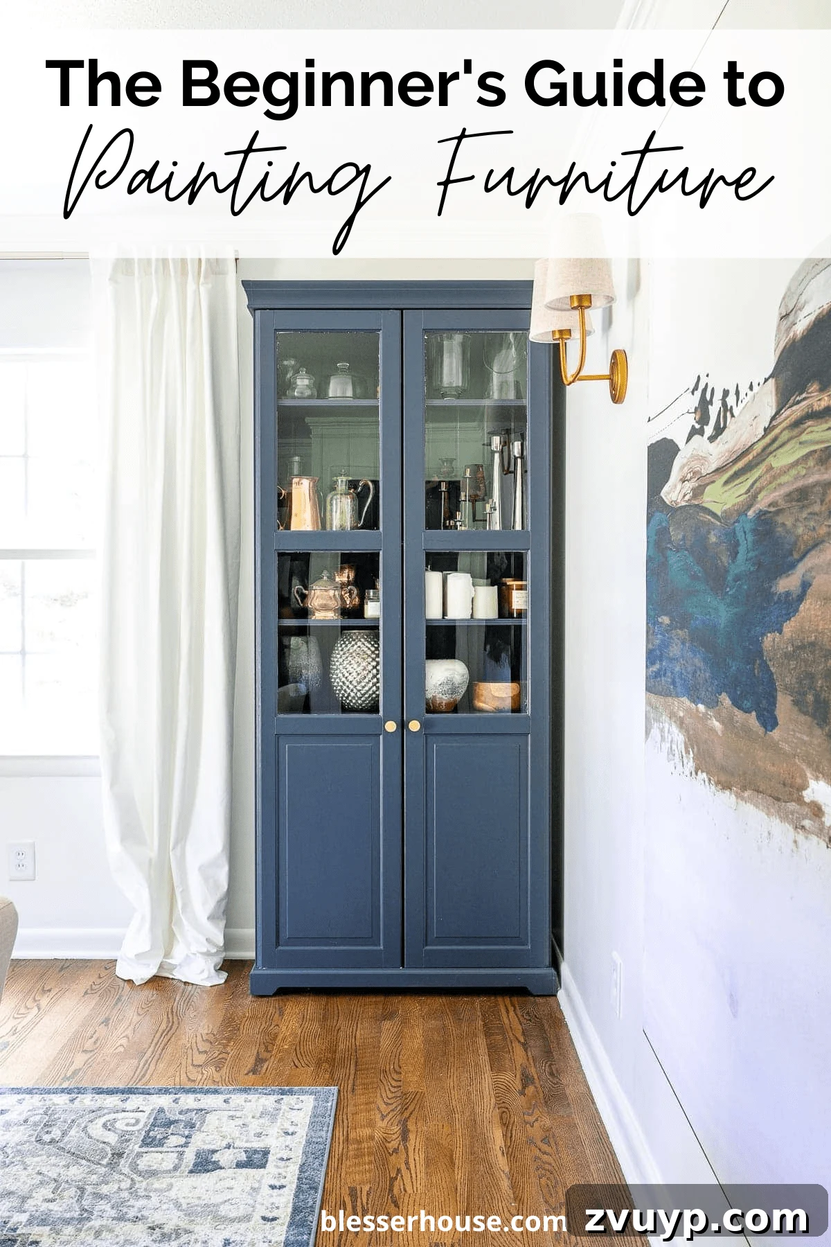 Furniture Painting Made Simple 2 the beginner's guide to painting furniture - hale navy cabinet