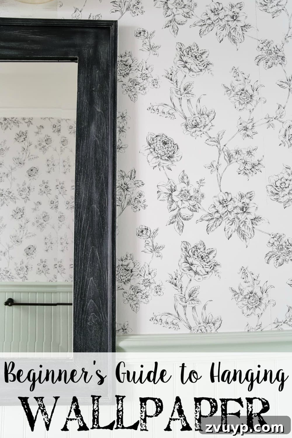 Hanging Wallpaper Made Easy 2 Beginner's Guide to Hanging Wallpaper | blesserhouse.com - A step-by-step tutorial for how to hang wallpaper along with a full supply list and tips for first-timers.