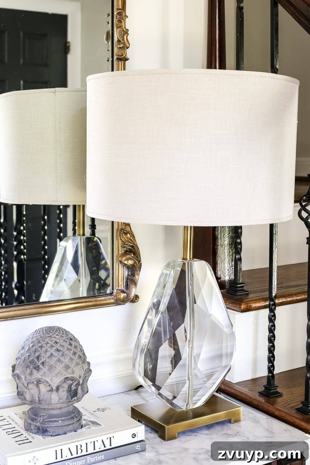 Making Your Home Look Expensive Without Breaking the Bank 5 Balanced Lighting in Foyer with Lola Teardrop Table Lamp