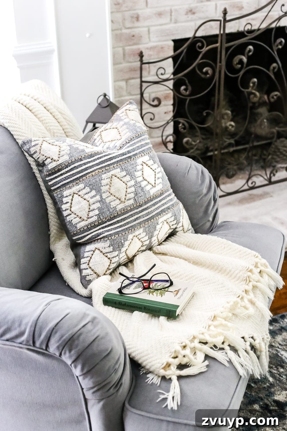 Making Your Home Look Expensive Without Breaking the Bank 9 Classic Living Room Decor with Neutral Tones and Amara Blue Pillow